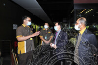 LAWATAN TIM. MENTERI MOTAC( YB DATUK DR. JEFFREY G.KITINGAN)  KE MUZIUM NEGARA SEMPENA PEMBUKAAN SEMULA MUZIUM-MUZIUM DIBWH JAB. MUZIUM MALAYSIA