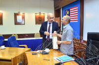 KUNJUNGAN HORMAT KEDUTAAN TAJIKISTAN DI BILIK PETALA INDERA, JMM.