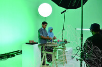 PRA PERSEDIAAN DAN FOTO DISEBALIK TABIR SESI RAKAMAN VIDEO PENGUKUHAN PROGRAM IPIM SECARA PENDIDIKAN & PEMBELAJARAN MAYA.