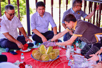 LAWATAN KERJA YB MENTERI  DATUK AARON AGO DAGANG,  KEMENTERIAN PERPADUAN KE MUZIUM KOTA LUKUT