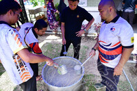 GOTONG ROYONG BUBUR LAMBUK DI SURAU AL- FALAH
