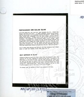 NOTA PENERANGAN BALAI SEJARAH MUZIUM NEGARA