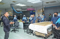 LAWATAN KERJA MUZIUM DI RAJA ABU BAKAR  KE JMM DI MAKMAL KONSERVASI