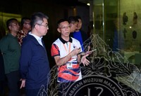 LAWATAN MR. GUAN JUN, MAJOR GENERAL OF THE EQUIPMENT DEVELOPMENT DEPARTMENT, MINISTRY OF NATIONAL DEFENSE OF CHINA DAN DELEGASI KE MUZIUM NEGARA