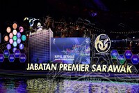 MAJLIS PERARAKAN KAPAL BERHIAS SEMPENA KEMERDEKAAN SARAWAK KE60 DI PESISIRAN KUCHING WATERFRONT