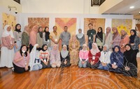 LAWATAN RASMI KEBAWAH DYMM SPB RAJA PERMAISURI AGONG KE PAMERAN DYECO TEXTILE ECO EXPLORATION OF NATURAL DYES