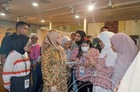 LAWATAN RASMI KEBAWAH DYMM SPB RAJA PERMAISURI AGONG KE PAMERAN DYECO TEXTILE ECO EXPLORATION OF NATURAL DYES
