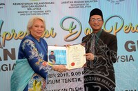MAJLIS APRESIASI & PERASMIAN PAMERAN SULAIMAN GHANI PENGIAT SENI TEKSTIL MALAYSIA
